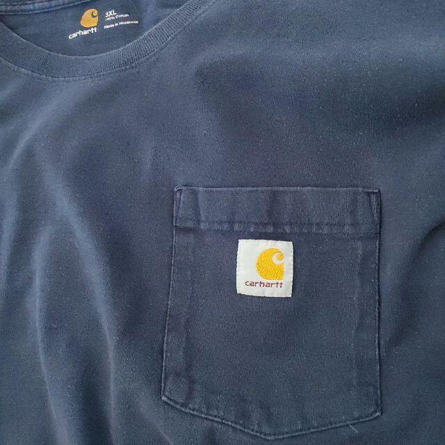 carhartt(カーハート)の無地T カーハート　海外版　ロゴ　ロングスリーブtee　XXL メンズのトップス(Tシャツ/カットソー(七分/長袖))の商品写真