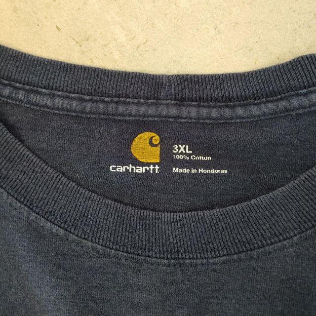 carhartt(カーハート)の無地T カーハート　海外版　ロゴ　ロングスリーブtee　XXL メンズのトップス(Tシャツ/カットソー(七分/長袖))の商品写真