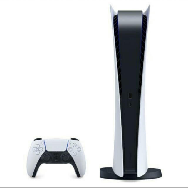 PlayStation(プレイステーション)のps5 デジタルエディション エンタメ/ホビーのゲームソフト/ゲーム機本体(家庭用ゲーム機本体)の商品写真