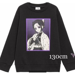 ジーユー(GU)の【新品】GU 鬼滅の刃 胡蝶しのぶ トレーナー  130(Tシャツ/カットソー)