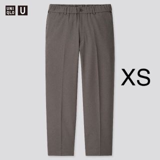 ユニクロ(UNIQLO)の【新品未使用】ワイドフィットテーパードパンツ XS ダークグレー(スラックス)