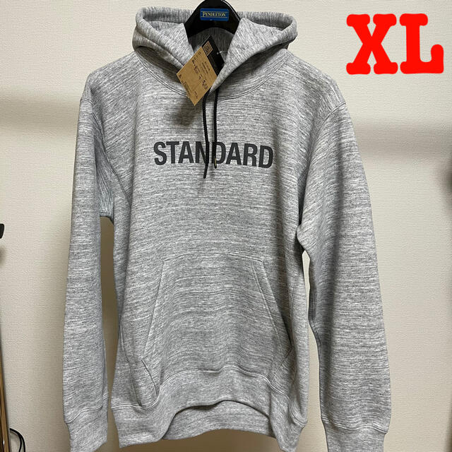 新品 ノースフェイススタンダード STANDARD HOODIE グレー XXL