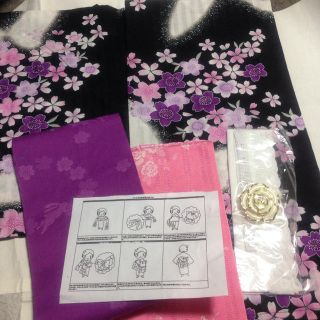 花と蝶♡浴衣５点set(浴衣)