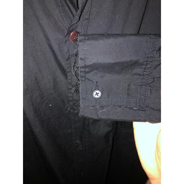 Yohji Yamamoto(ヨウジヤマモト)のsulvam 切りっぱなし長袖シャツ メンズのトップス(シャツ)の商品写真