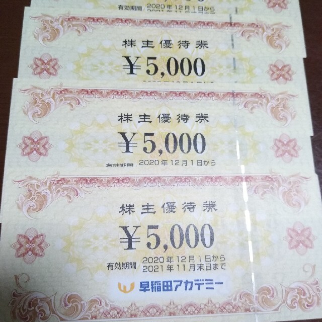 早稲田アカデミーの株主優待、2万円分 - その他