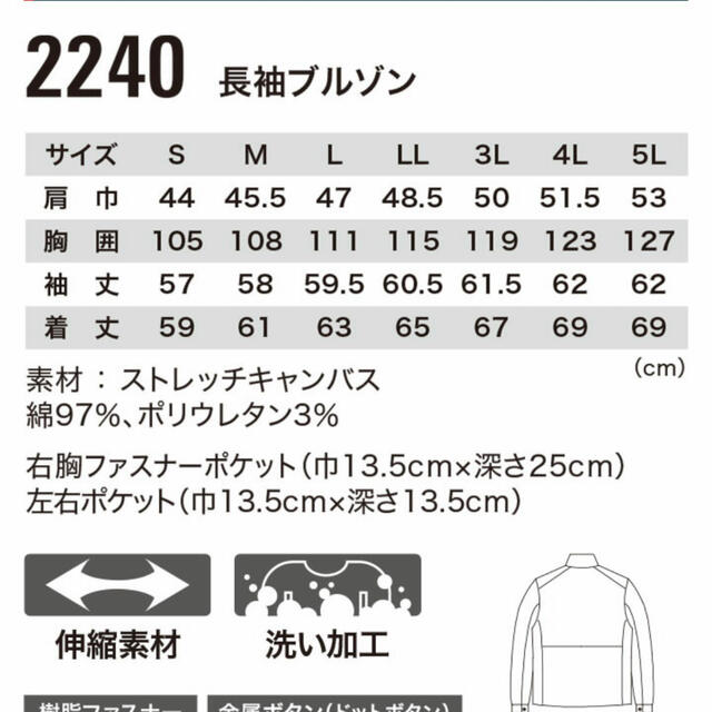 最終値下げ 作業着上下セット　現場服 メンズのメンズ その他(その他)の商品写真