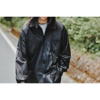 コモリ(COMOLI)の20AW comoli レザー コモリ シャツ 新品　3(シャツ)