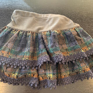 アナスイミニ(ANNA SUI mini)のアナスイミニ　キュロット付きスカート　120(スカート)