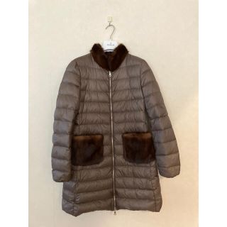 モンクレール(MONCLER)の専用　モンクレール　ダウンコート　ファー　ブラウン　サイズ1 Moncler(ダウンコート)