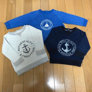 プチバトー(PETIT BATEAU)の【tomo♡様専用】プチバトー　トレーナー　３点セット(トレーナー)