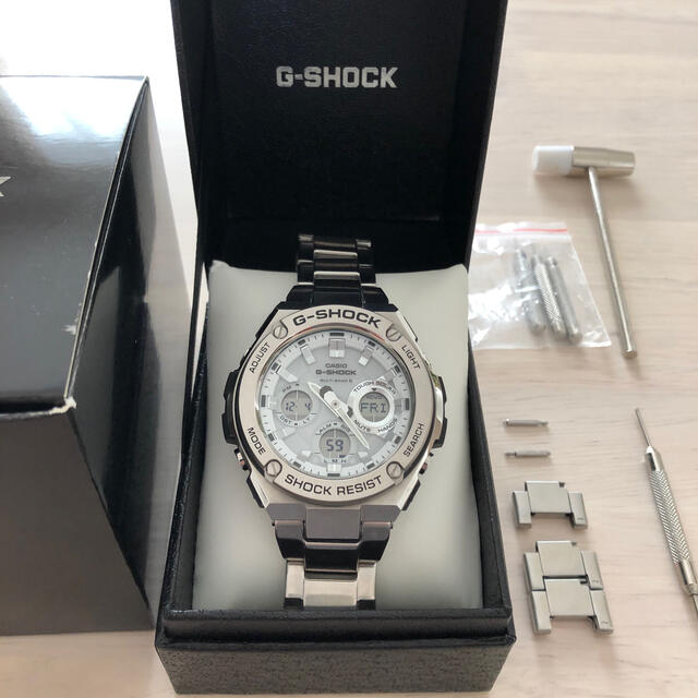 激安単価で G-SHOCK G-STEEL GST-W110D-7AJF シルバー | www