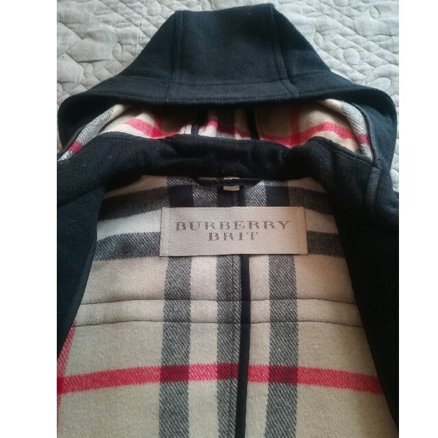 BURBERRY LONDON】ダッフルコート 英国製 ノバチェック ウール
