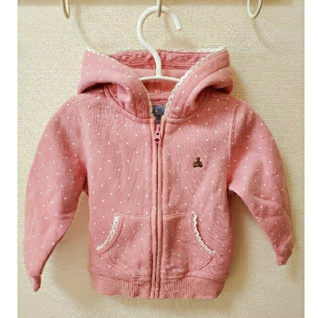 babyGAP(ベビーギャップ)の パーカー アウター babygap キッズ/ベビー/マタニティのベビー服(~85cm)(ロンパース)の商品写真