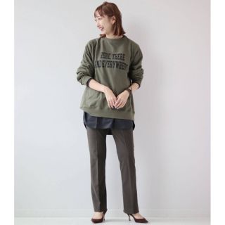 プラージュ(Plage)の2020AW Plage ストレッチ スリットパンツ　新品タグ付き　38(カジュアルパンツ)