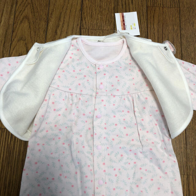 【新品】ベスト付きロンパース キッズ/ベビー/マタニティのベビー服(~85cm)(ロンパース)の商品写真