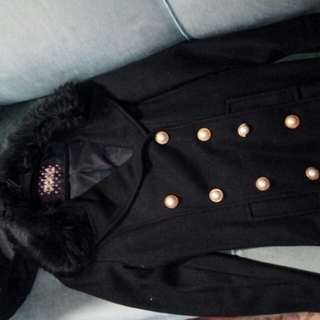 リズリサ(LIZ LISA)のトゥララリズリサ コート黒(取り置き中)(毛皮/ファーコート)