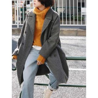 アングリッド(Ungrid)の18AW アングリッド ungrid ダブルチェスター　ジャガードダブルコート (チェスターコート)