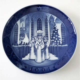 ロイヤルコペンハーゲン(ROYAL COPENHAGEN)のロイヤルコペンハーゲン イヤープレート 1991年／平成3年 「サンタルチア」(陶芸)