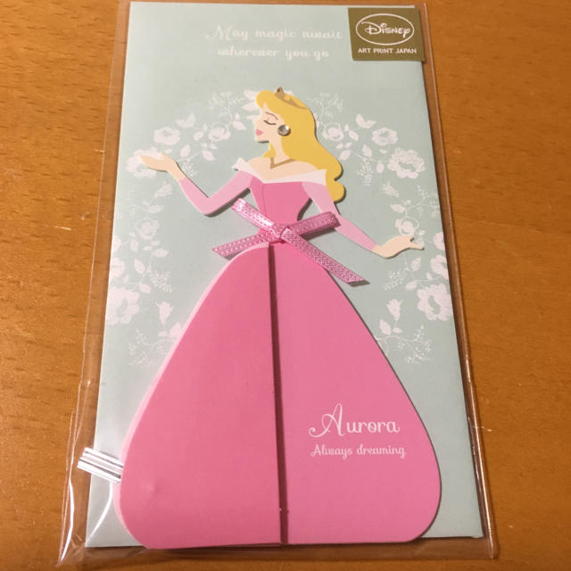 Disney(ディズニー)のオーロラ姫メッセージカード インテリア/住まい/日用品のオフィス用品(その他)の商品写真