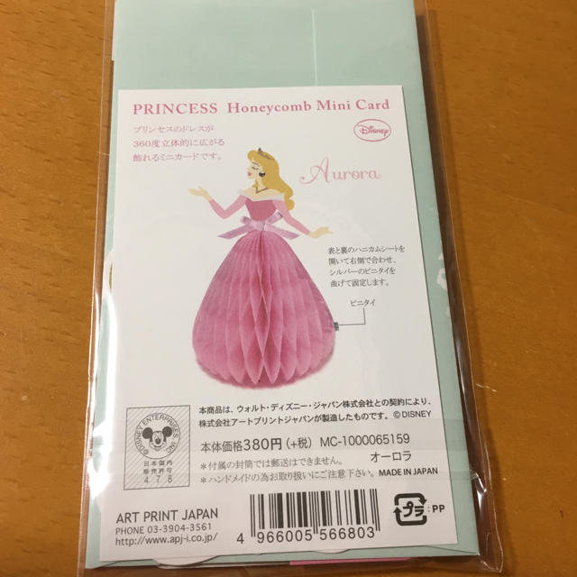 Disney(ディズニー)のオーロラ姫メッセージカード インテリア/住まい/日用品のオフィス用品(その他)の商品写真