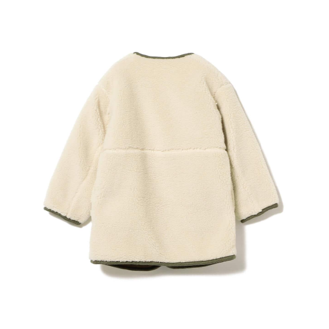 BEAMS BOY(ビームスボーイ)のぱふ⭐︎様専用　BEAMS mini リバーシブルノーカラーコート120 キッズ/ベビー/マタニティのキッズ服女の子用(90cm~)(コート)の商品写真