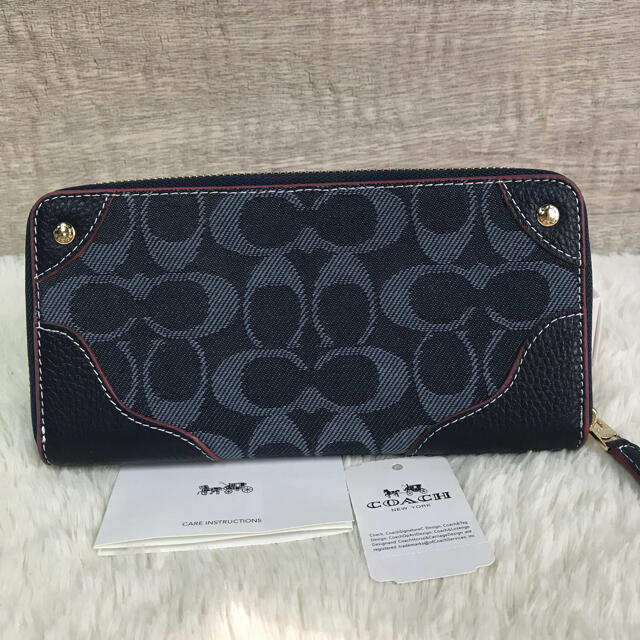 COACH(コーチ)の在庫処分‼️COACH コーチ シグネチャー アコーディオン 長財布 デニム メンズのファッション小物(長財布)の商品写真