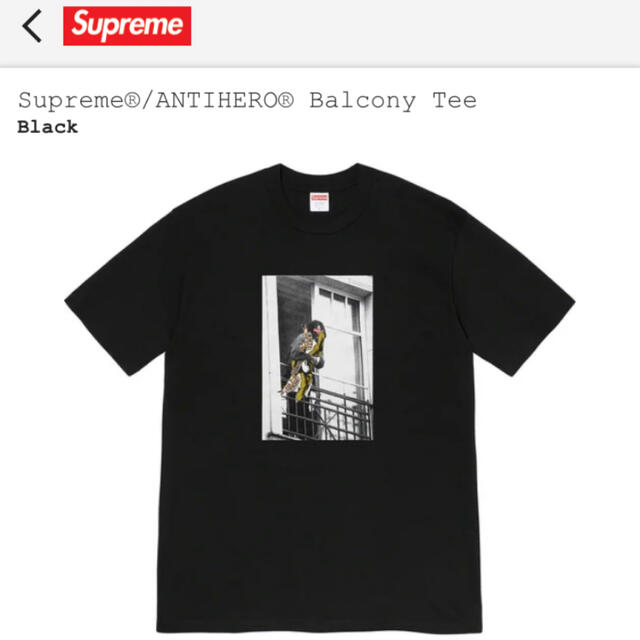 Supreme(シュプリーム)のsupreme  anti hero Balcony tee メンズのトップス(Tシャツ/カットソー(半袖/袖なし))の商品写真
