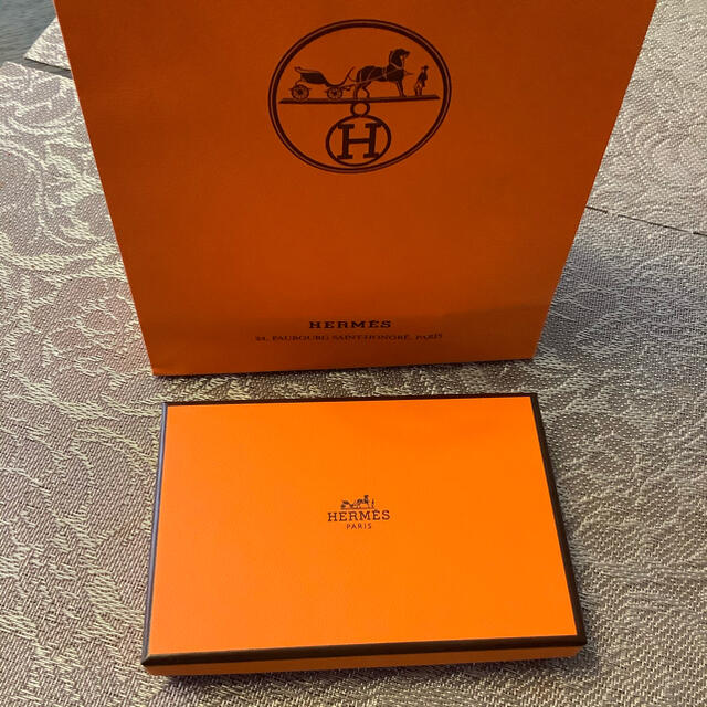 ☆ 美品 HERMES カルヴィ エトゥープ カードケース 名刺入れ ☆