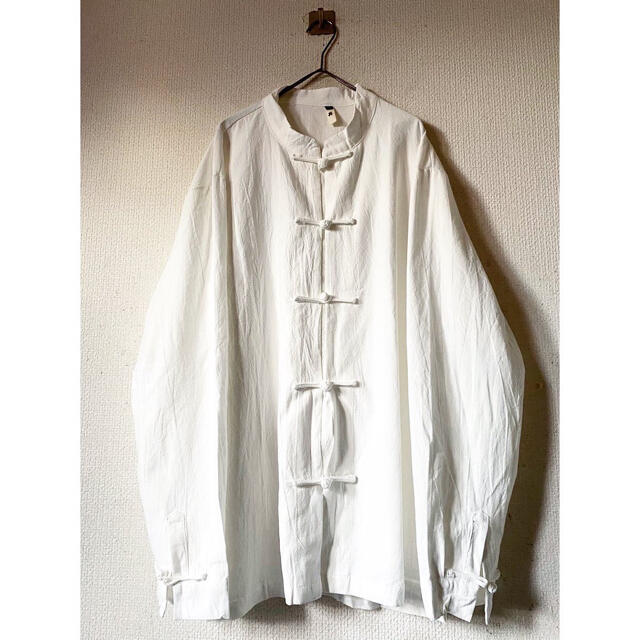 Maison Martin Margiela(マルタンマルジェラ)のdead stock xxxxl オーバーサイズ 白 チャイナシャツ ジャケット メンズのトップス(シャツ)の商品写真