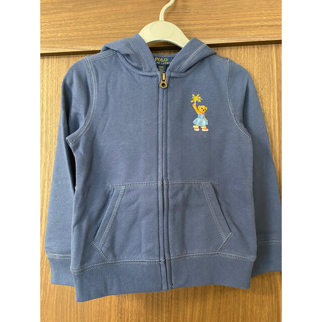 POLO RALPH LAUREN(ポロラルフローレン)の最終価格♪新品 Ralph Lauren ポロベア パーカー キッズ/ベビー/マタニティのキッズ服女の子用(90cm~)(ジャケット/上着)の商品写真