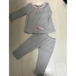 プチバトー(PETIT BATEAU)のプチバトー　3ans  95㎝　ボーダー　チュビック(パジャマ)