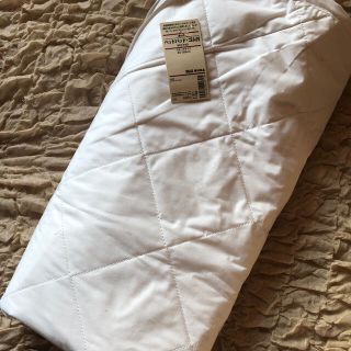 ムジルシリョウヒン(MUJI (無印良品))の無印良品　スモールサイズ　麻わたベッドパッド(シーツ/カバー)