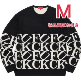 シュプリーム(Supreme)のsupreme Fuck Sweater 20FW 新品 サイズ M(ニット/セーター)