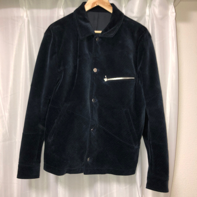 allege 19fw Corduroy Short Blouson navy