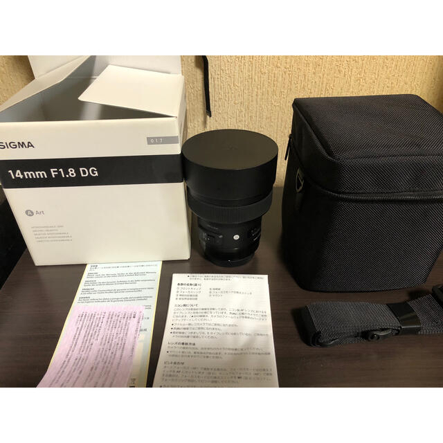 送料無料　sigma 14mm f1.8 dg hsm ef 新品購入後使用5回