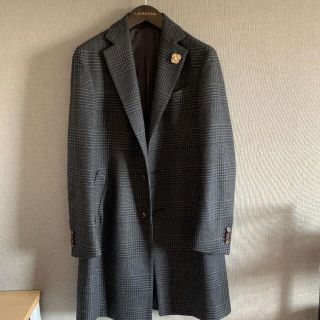 ビームス(BEAMS)のくる様専用　ラルディーニ　グレンチェックシングルチェスターコート(チェスターコート)