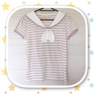 ダブルクローゼット(w closet)のw closet セーラーＴシャツ(Tシャツ(半袖/袖なし))