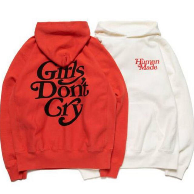 GDC(ジーディーシー)のHUMAN MADE × GDC PIZZA HOODIE RED 2XL メンズのトップス(パーカー)の商品写真