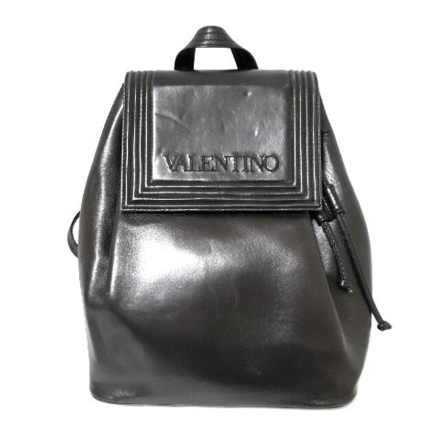 VALENTINO(ヴァレンティノ)のバレンチノ リュックサック美品  黒 レザー レディースのバッグ(リュック/バックパック)の商品写真