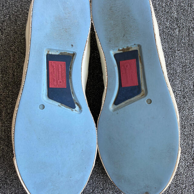 CONVERSE(コンバース)の希少USA製品 コンバートジャックパーセル キャンバスコットン白 青髭 メンズの靴/シューズ(スニーカー)の商品写真