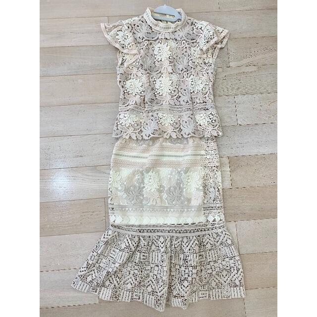 こなしても snidel 値下げ♡snidel♡レースセットアップの通販 by