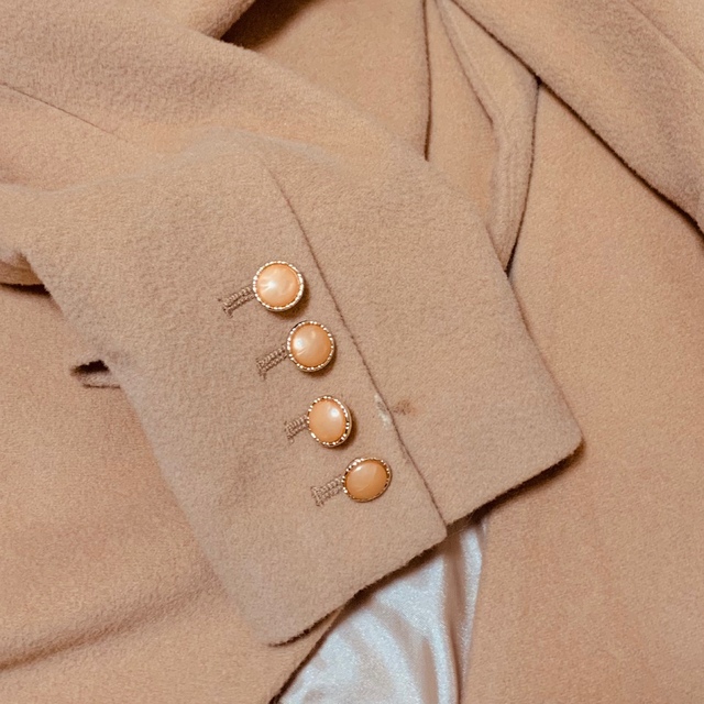 MIIA(ミーア)のMIIA ミーア　FOXファー衿ウールコート レディースのジャケット/アウター(ロングコート)の商品写真