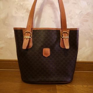 セリーヌ(celine)の美品 CELINE セリーヌ マカダム柄 トートバッグ(トートバッグ)