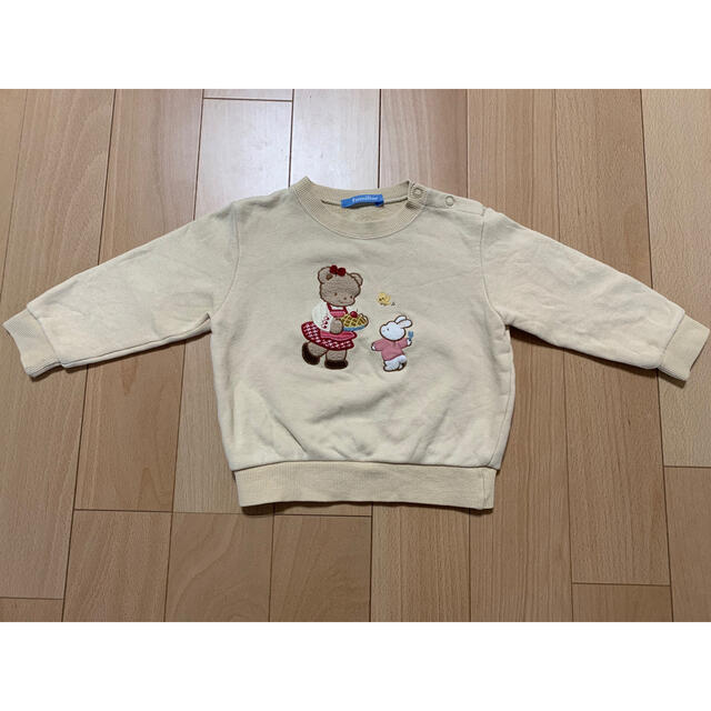 familiar(ファミリア)の【専用】familiar トレーナー　90 キッズ/ベビー/マタニティのキッズ服女の子用(90cm~)(Tシャツ/カットソー)の商品写真