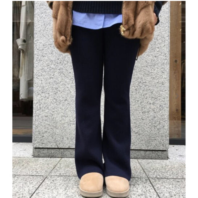 L'Appartement DEUXIEME CLASSE(アパルトモンドゥーズィエムクラス)のL'Appartement Flare Knit Pants レディースのパンツ(カジュアルパンツ)の商品写真