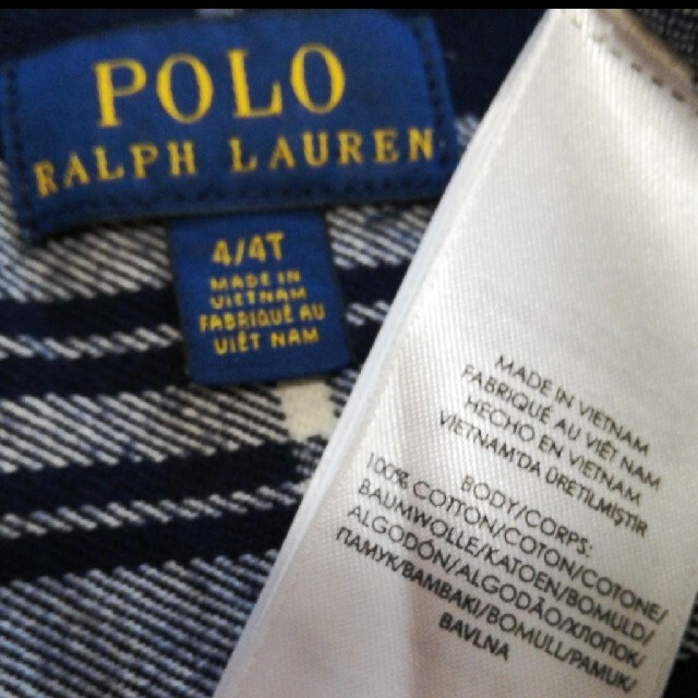 Ralph Lauren(ラルフローレン)のラルフローレン チェック シャツ フランネル キッズ/ベビー/マタニティのキッズ服男の子用(90cm~)(ブラウス)の商品写真