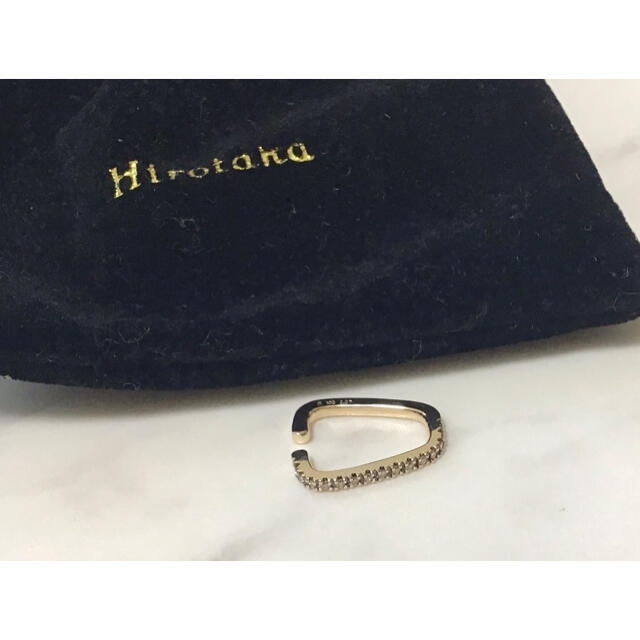 ヒロタカ ゴールド イヤーカフ 10K ダイヤモンド hirotaka ピアス