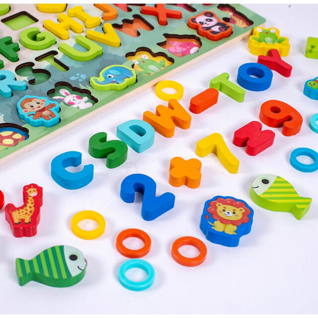 アルファベットおもちゃ　知育玩具　子供　型はめ パズル 木  プレゼント