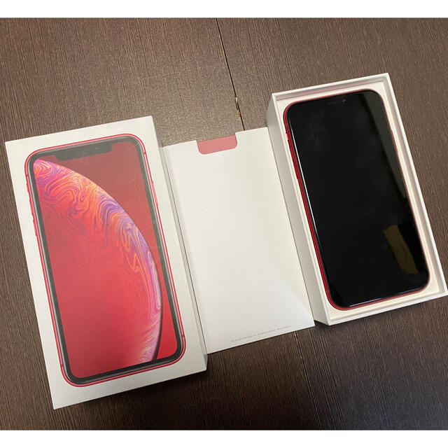 美品 iPhone XR 128GB 本体 レッド 赤 simフリー