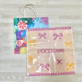 ロクシタン(L'OCCITANE)のLOCCITANE ロクシタン　ハンドタオル、紙袋(タオル)